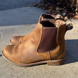 Ariat Wexford Waterproof Chelsea Boot, Weathered Brown, Size 8
